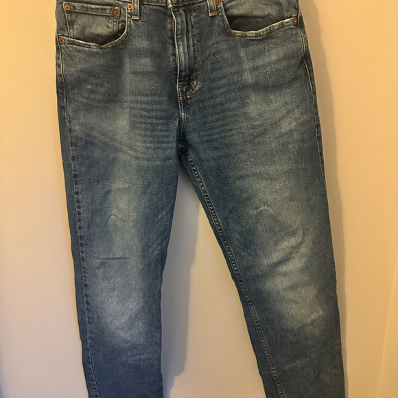 Levi’s 502 Regular Taper Dark Wash Jeans — Men’s W32 L32 - Picture 1 of 3